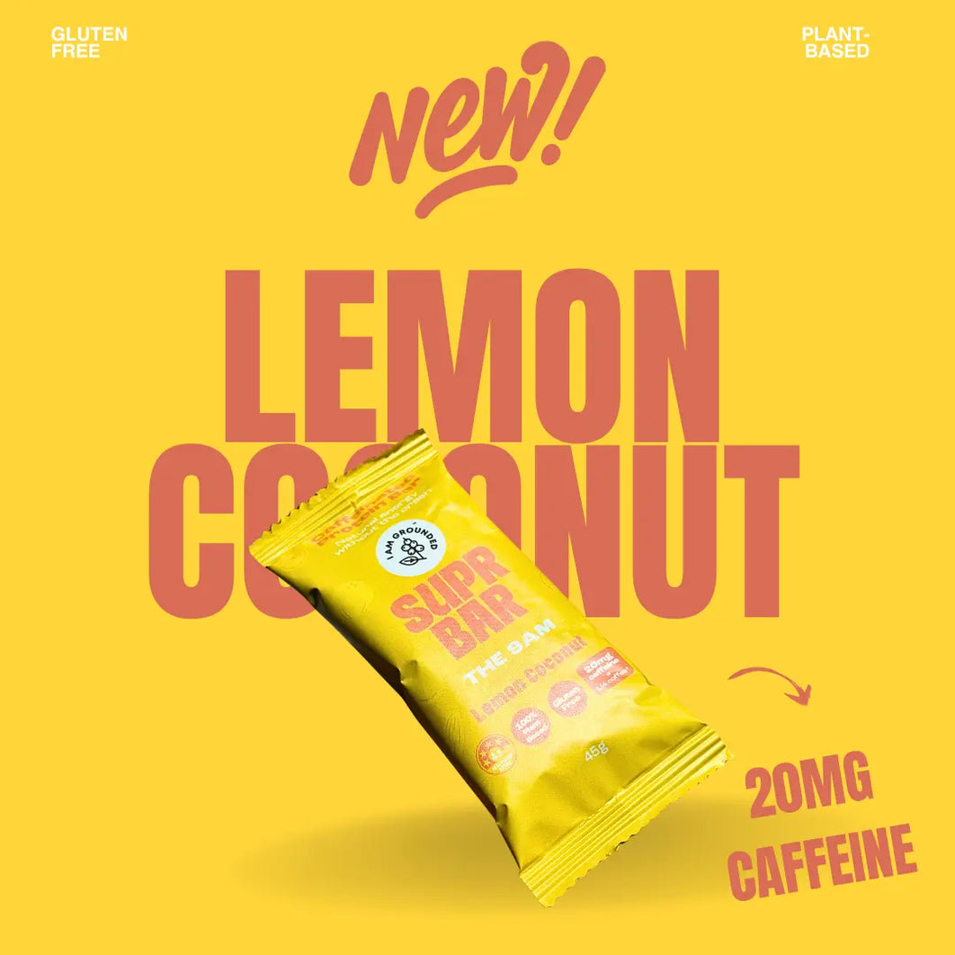 The 9am Lemon & Coconut, Caffeinated Protein Bar
